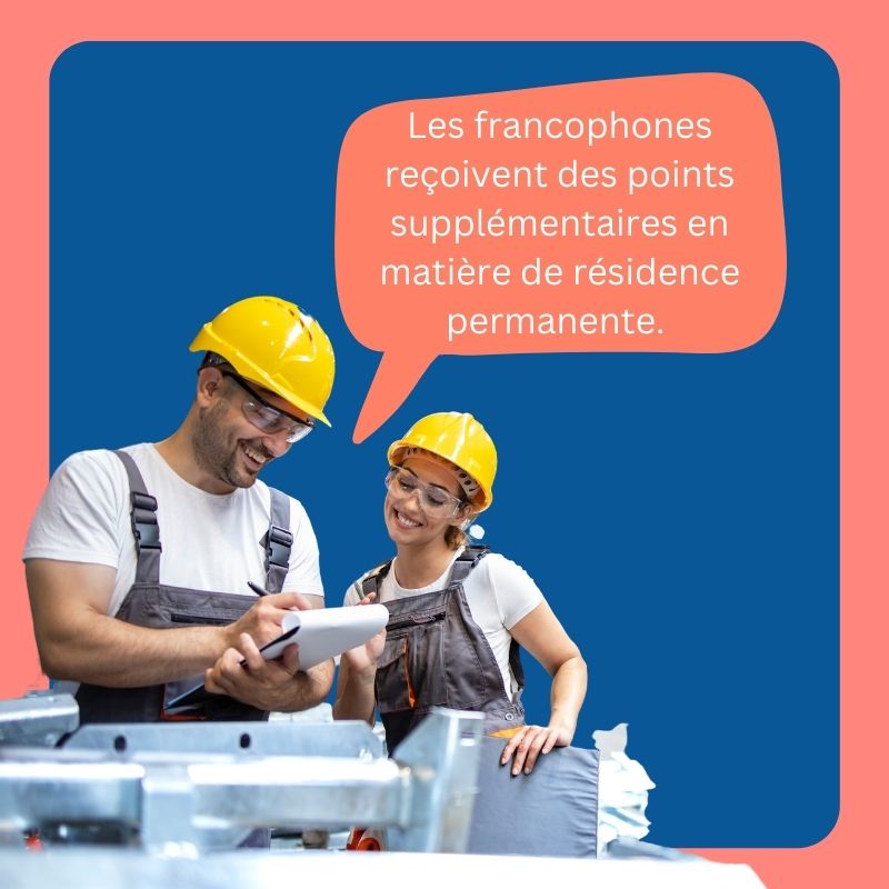 Image mettant en évidence l'avantage des francophones dans l'immigration canadienne et les opportunités d'emploi, car le français est l'une des langues officielles du pays.