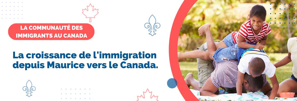 La croissance de l'immigration depuis Maurice vers le Canada.