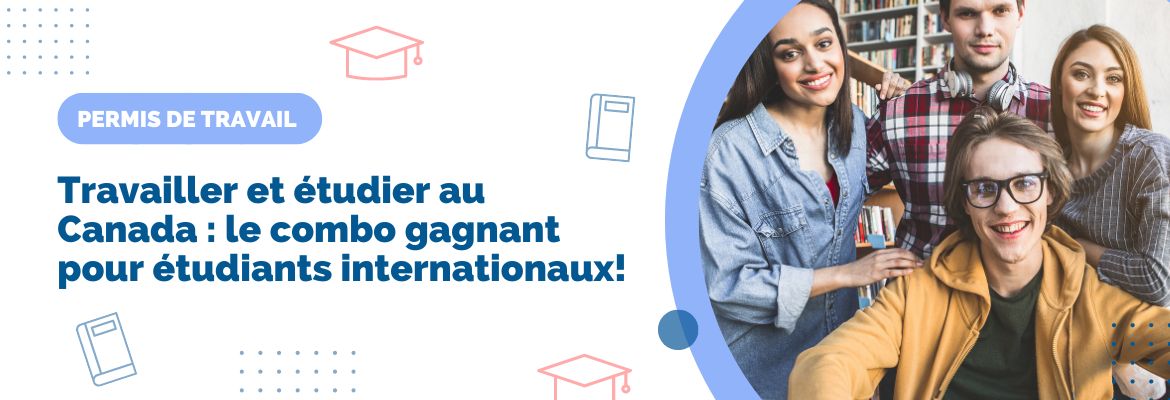 quatre jeunes étudiants immigrés au Canada en permis d'étude