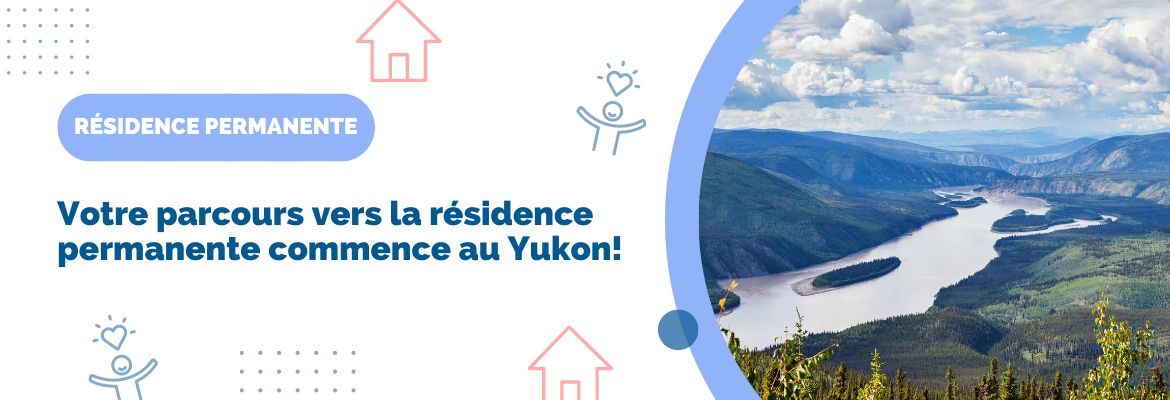 un paysage naturel du Yukon , lacs et montagnes. une bonne raison d'immigrer au Yukon en résidence permanente